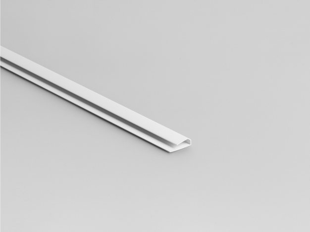 Perfil terminal PVC blanco