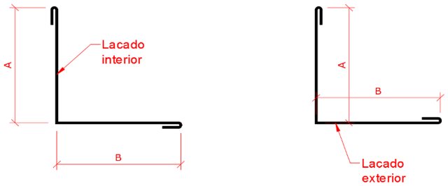 Ángulo lacado blanco 40 × 40 mm