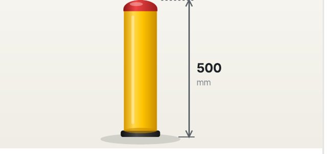 Bolardo Ultra · H 500 mm · Ø 120